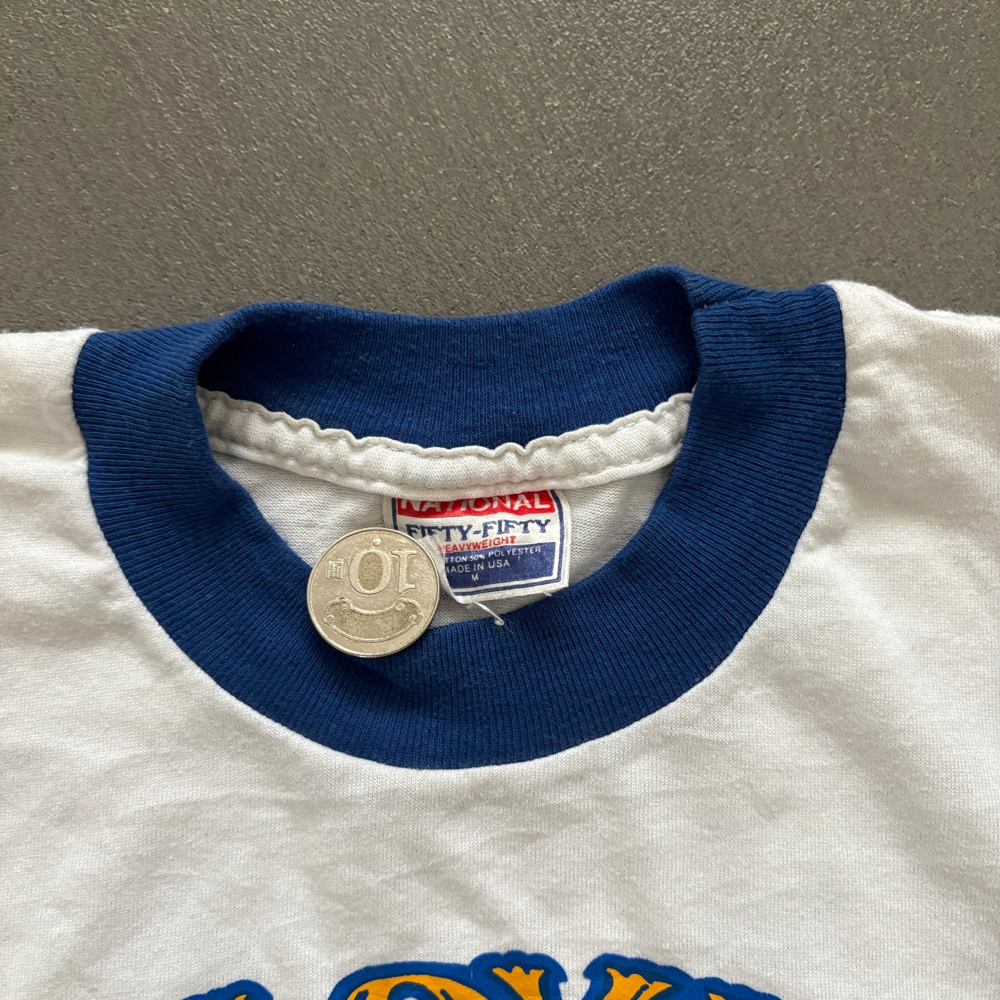 1986 WRESTLING INVITATIONAL RINGER TEE | FIFTY-FIFTY TAG [M]