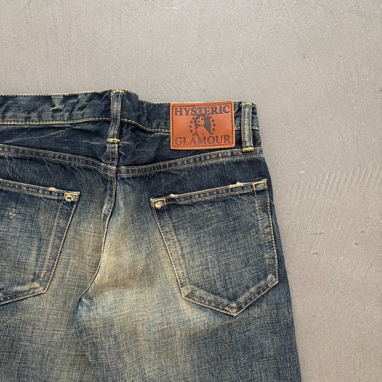 HYSTERIC GLAMOUR FADED STUDDED DENIM [W28]