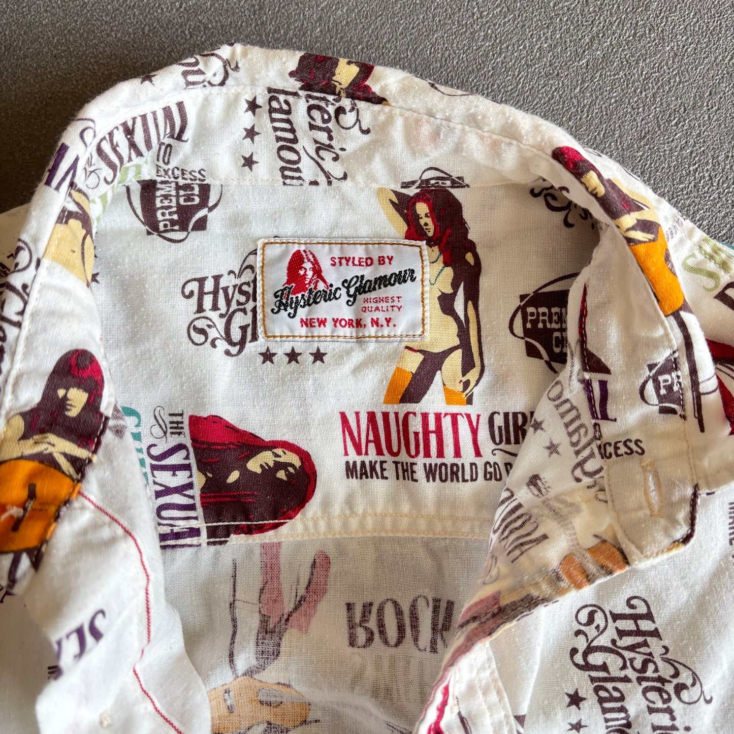 HYSTERIC GLAMOUR ALL OVER PRINT SHIRT [M]