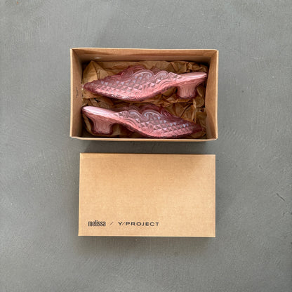 Y/PROJECT X MELISSA COURT SHOE MULES PINK [NEW]
