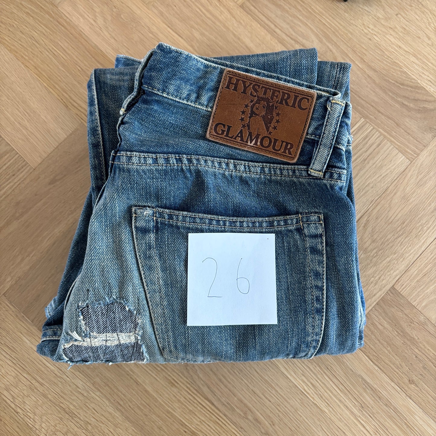 HYSTERIC GLAMOUR STUDDED REPAIRED DENIM #26 [W28]