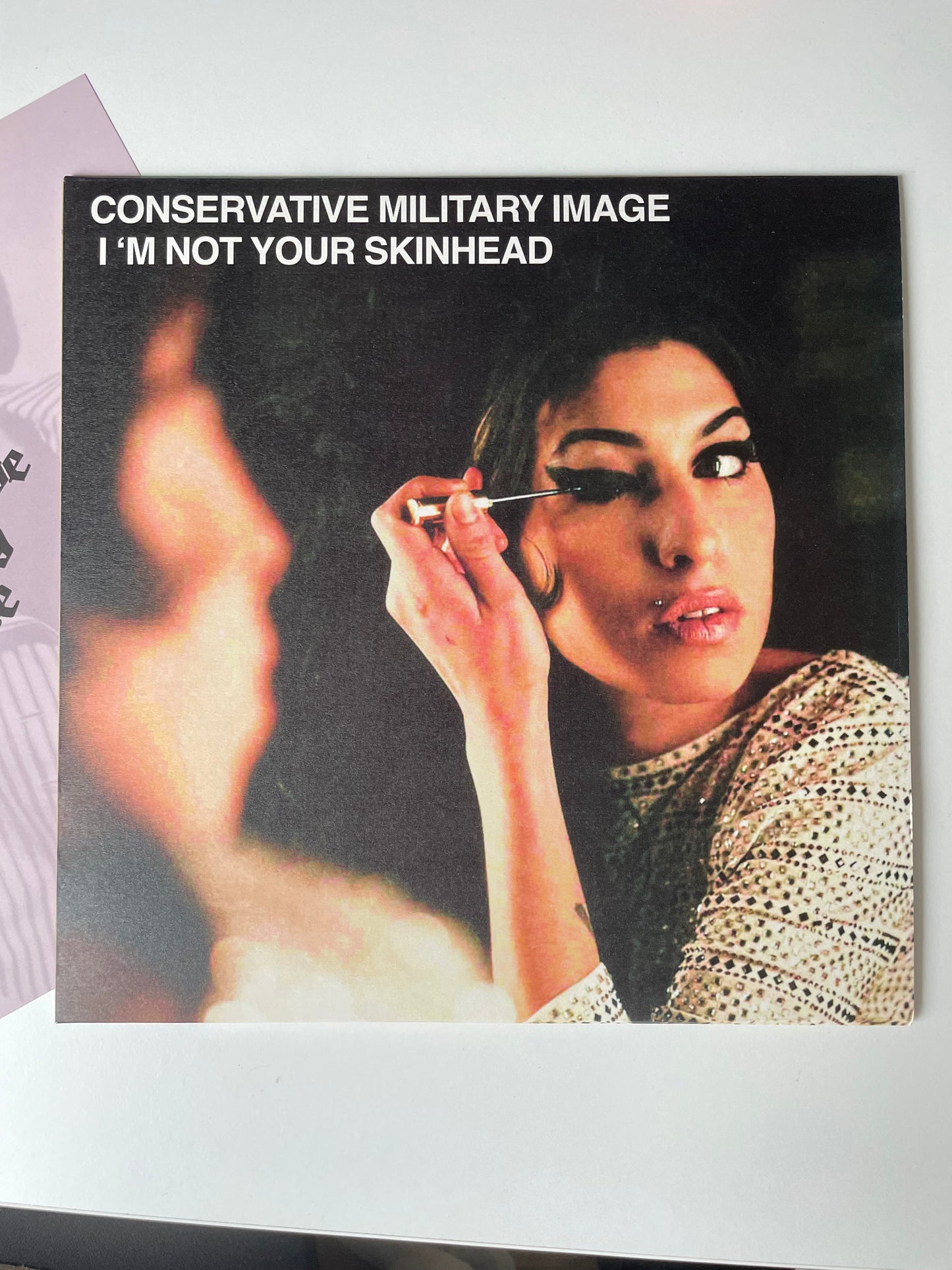 IMMAGINE MILITARE CONSERVATIVA NON SONO IL TUO SKINHEAD VINILE EDIZIONE AMY WINEHOUSE DA 12" [NUOVO]