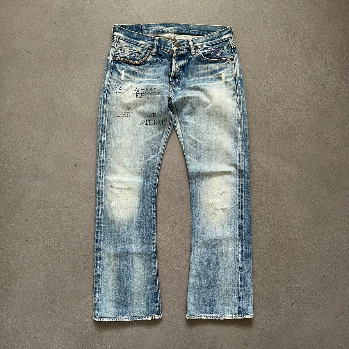 HYSTERIC GLAMOUR STUDDED SELVEDGE DENIM #38 [W30]