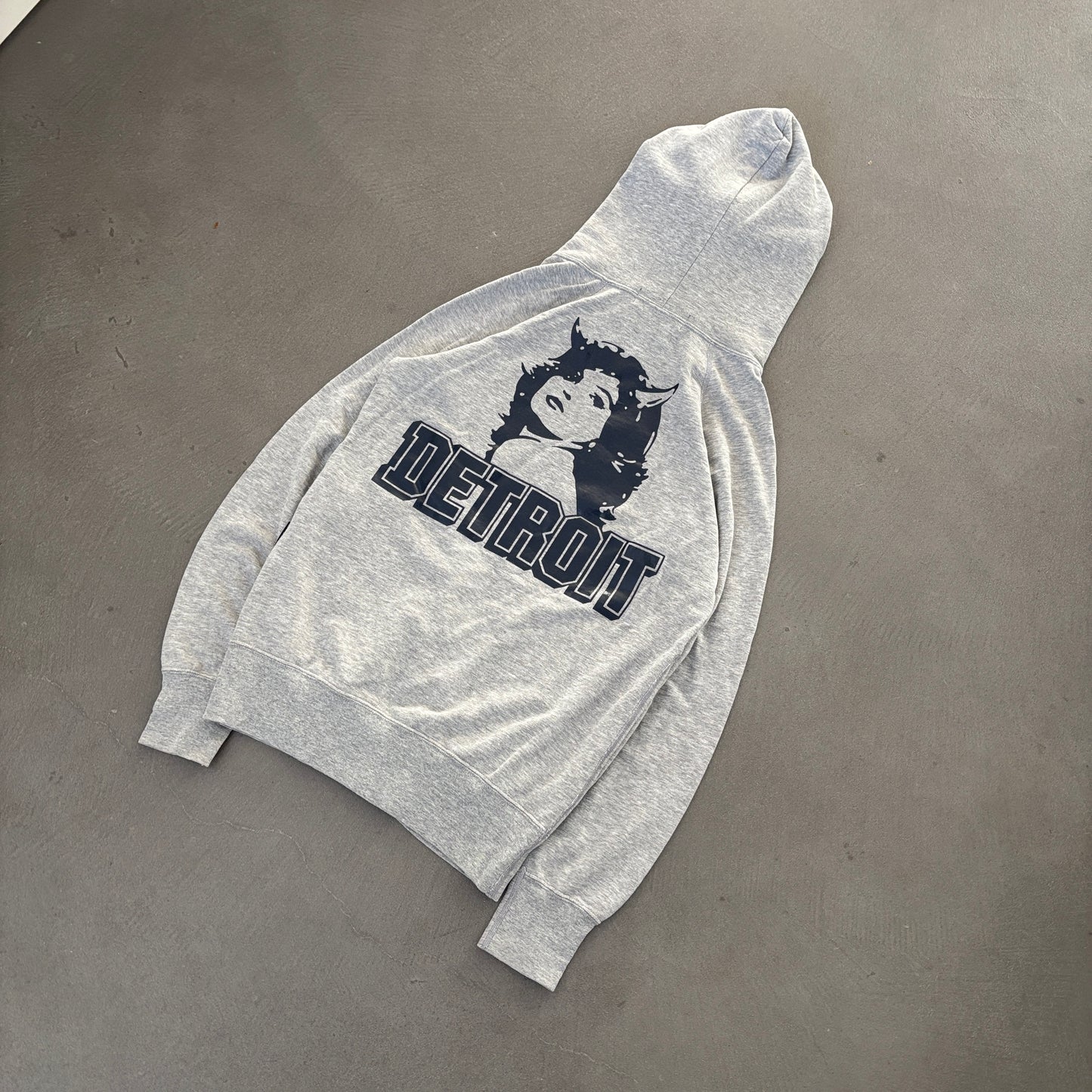 HYSTERIC GLAMOUR DETROIT ZIP-UP HOODIE GREY [S]