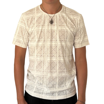ISSEY MIYAKE ALL OVER PRINT TEE WHITE [M]