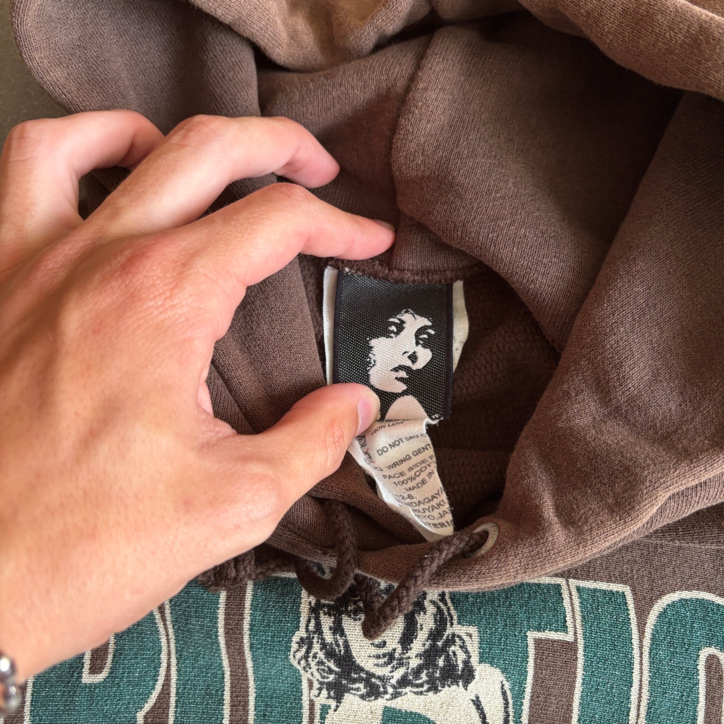 HYSTERIC GLAMOUR ERUPTION HOODIE BROWN [M]