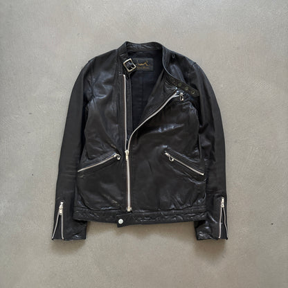 HYSTERIC GLAMOUR ZIP LEATHER JACKET [S]