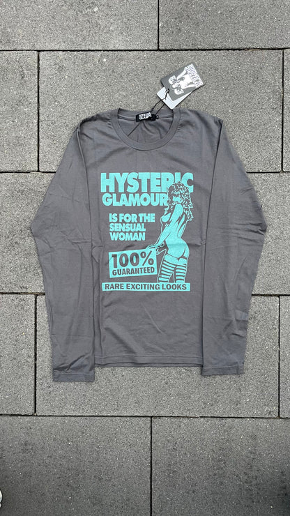 HYSTERIC GLAMOUR MANCHES LONGUES GRIS NOUVEAU [S]