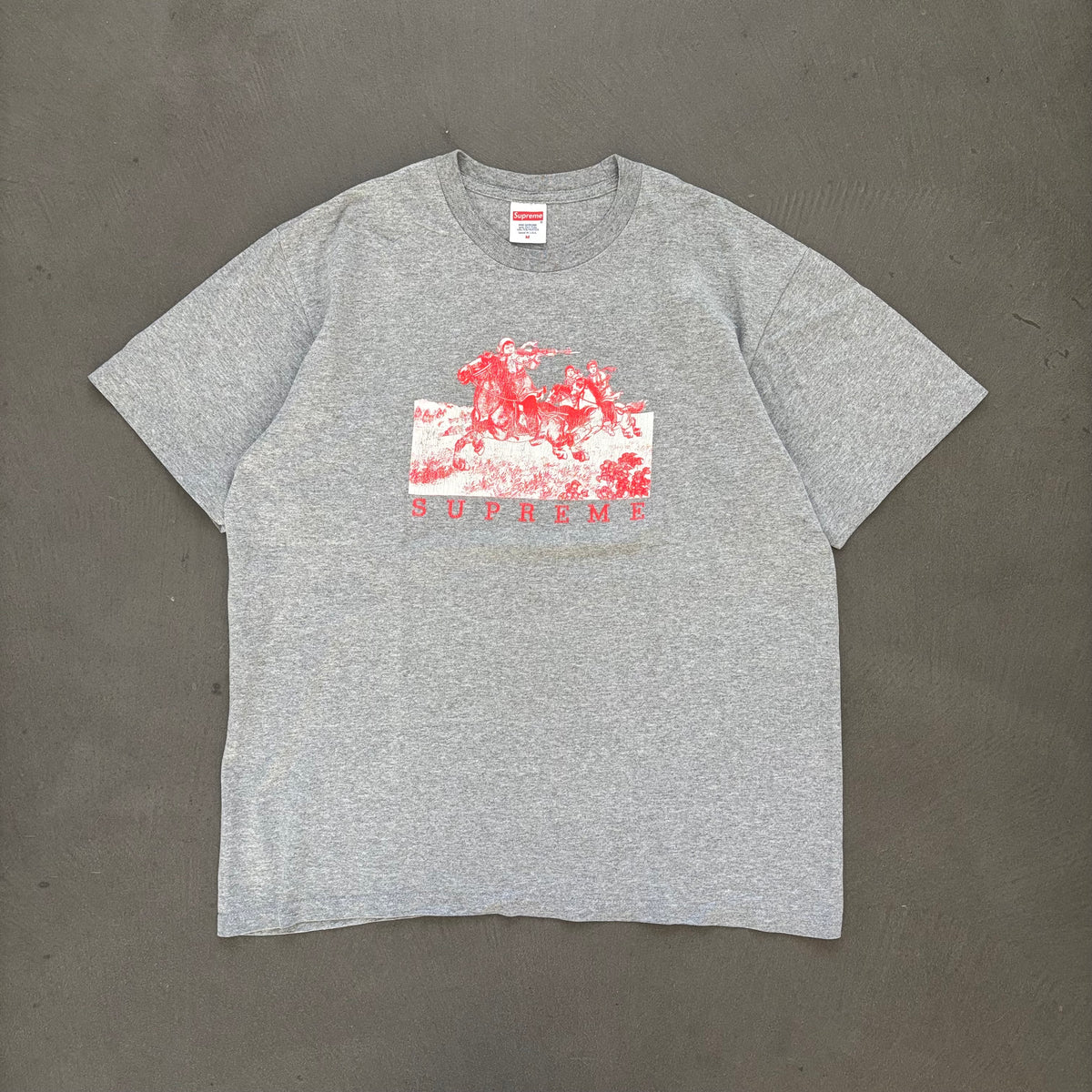 SS19 SUPREME RIDERS TEE GREY [M]