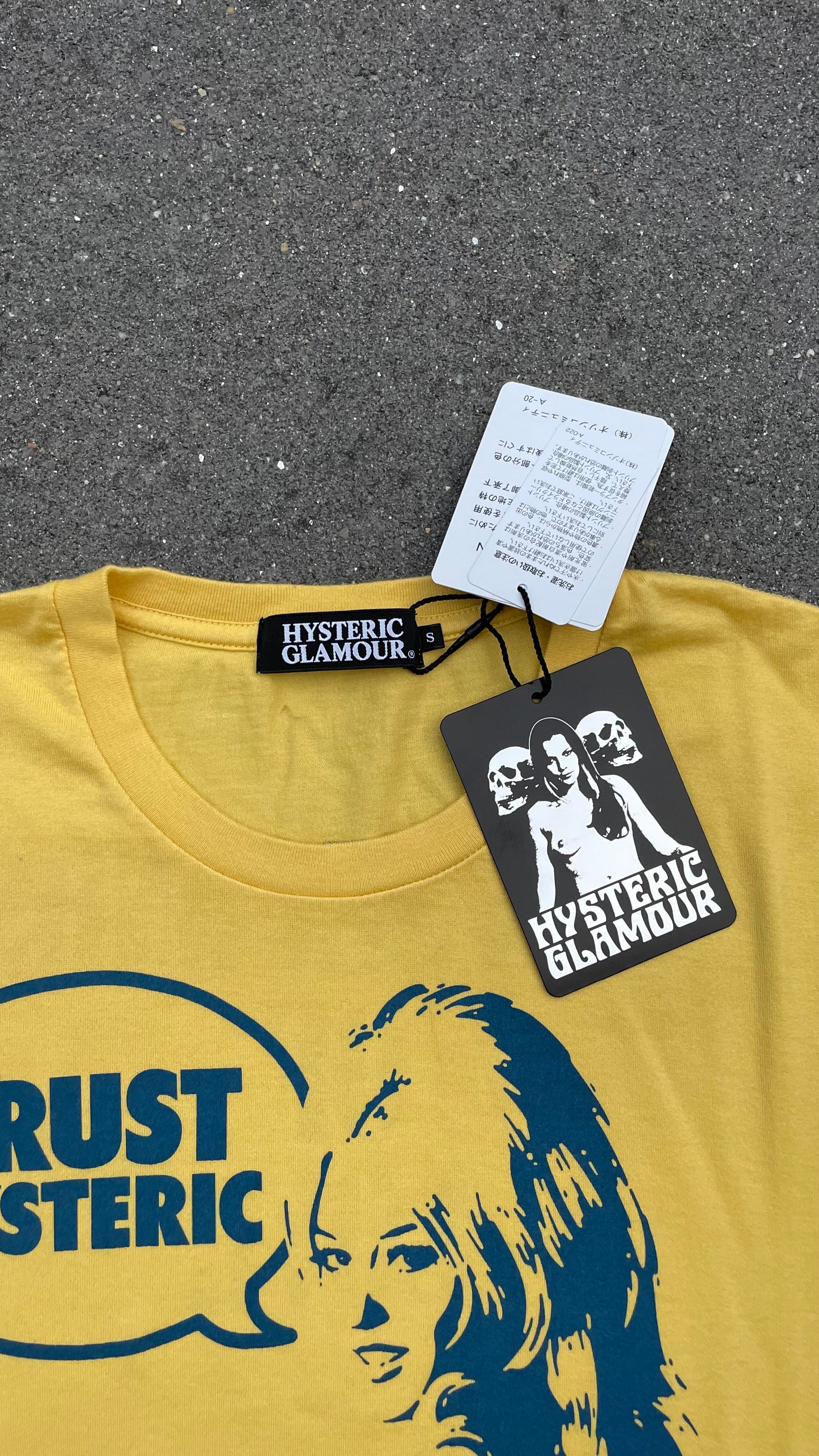 HYSTERIC GLAMOUR TEE JAUNE NOUVEAU [S]