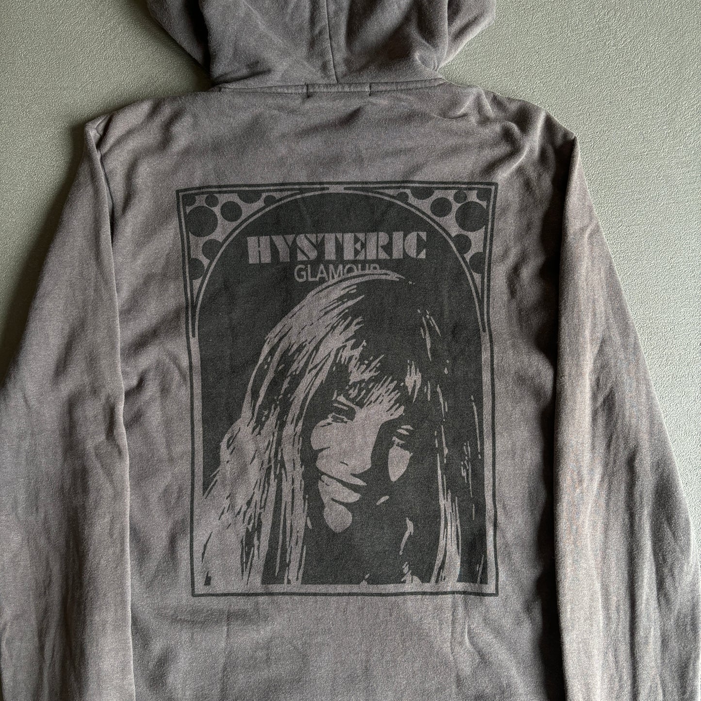 HYSTERIC GLAMOUR SWEAT À CAPUCHE ZIPPÉ GRIS [S]