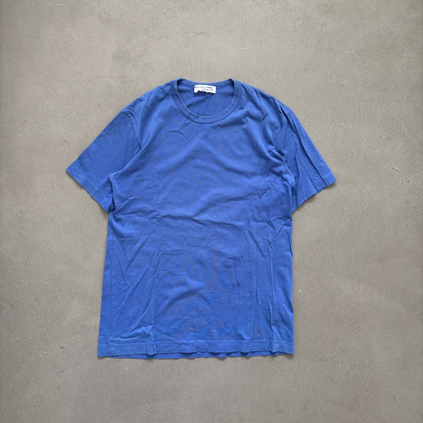 COMME DES GARCONS BOYS TEE BLUE [XL]