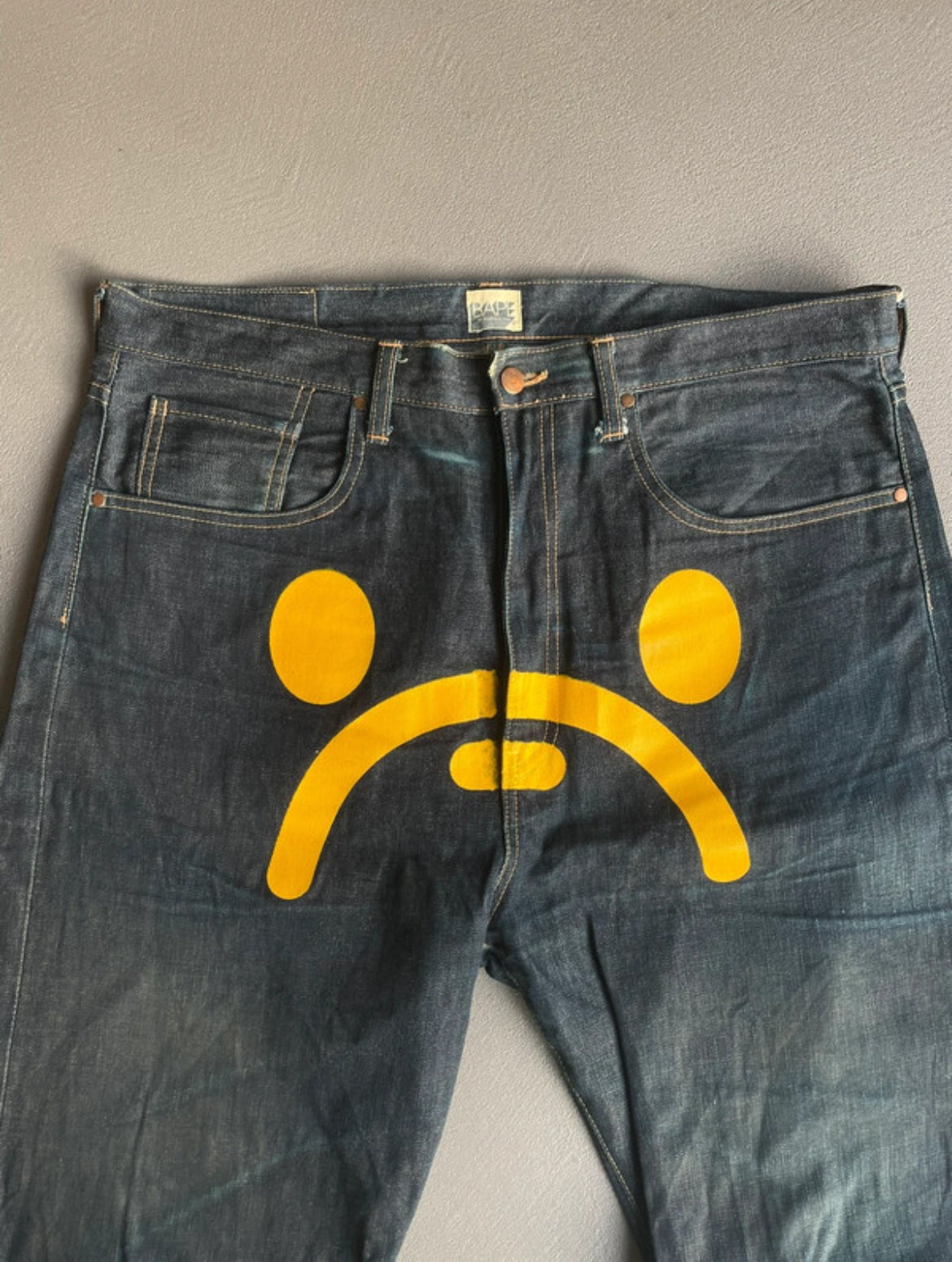 BAPE BABY MILO YELLOW JEANS [W36]