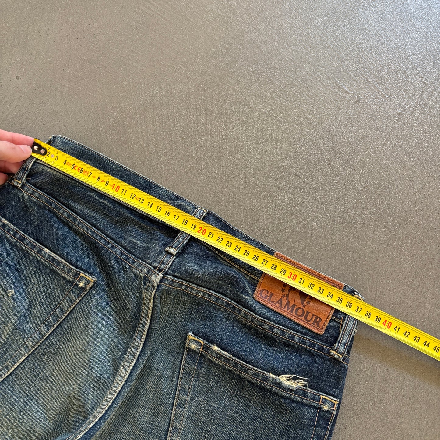 HYSTERIC GLAMOUR STUDDED DENIM INDIGO [W28]