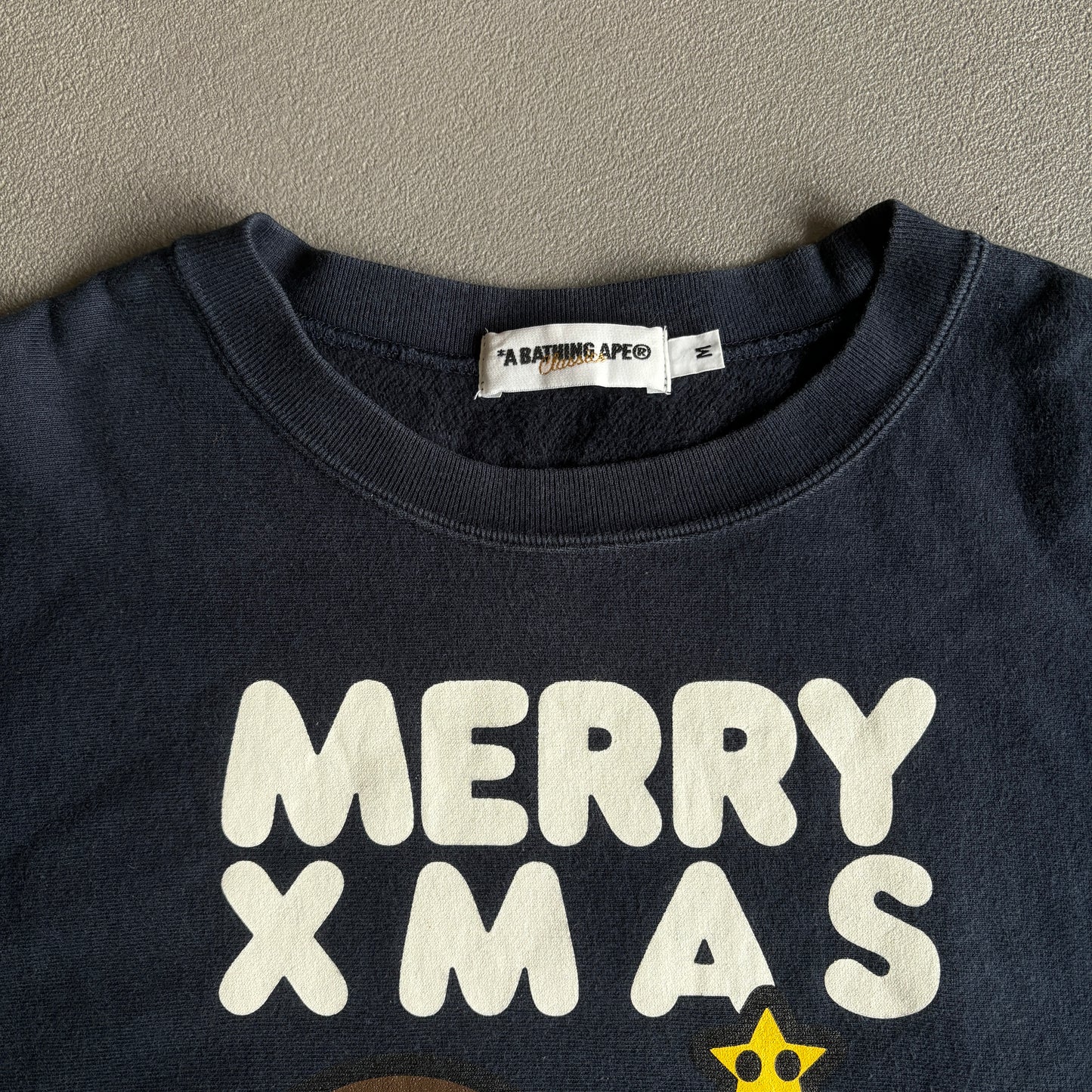 BAPE MERRY XMAS PULL MARINE [M]