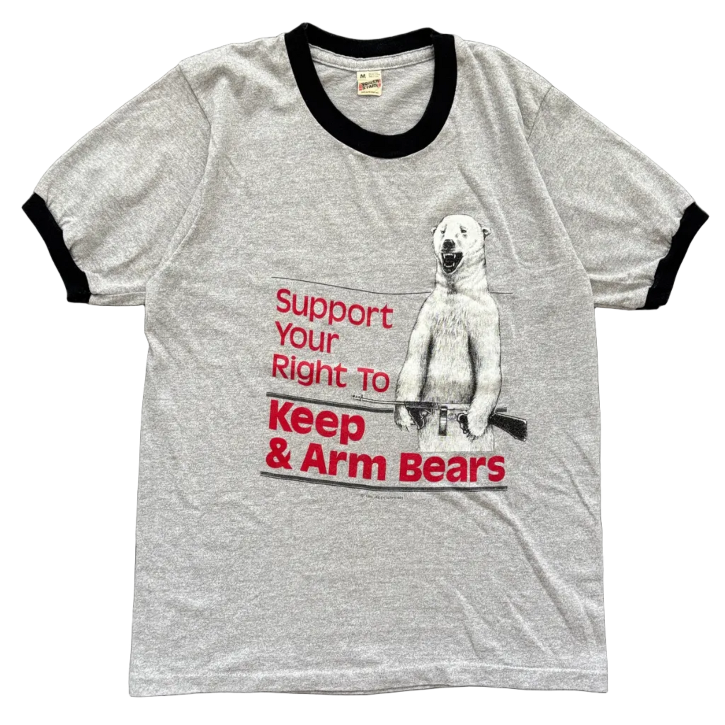 1984 KEEP & ARM BEARS RINGER TEE | SCREEN STARS [M]