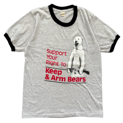 1984 KEEP & ARM BEARS RINGER TEE | SCREEN STARS [M]