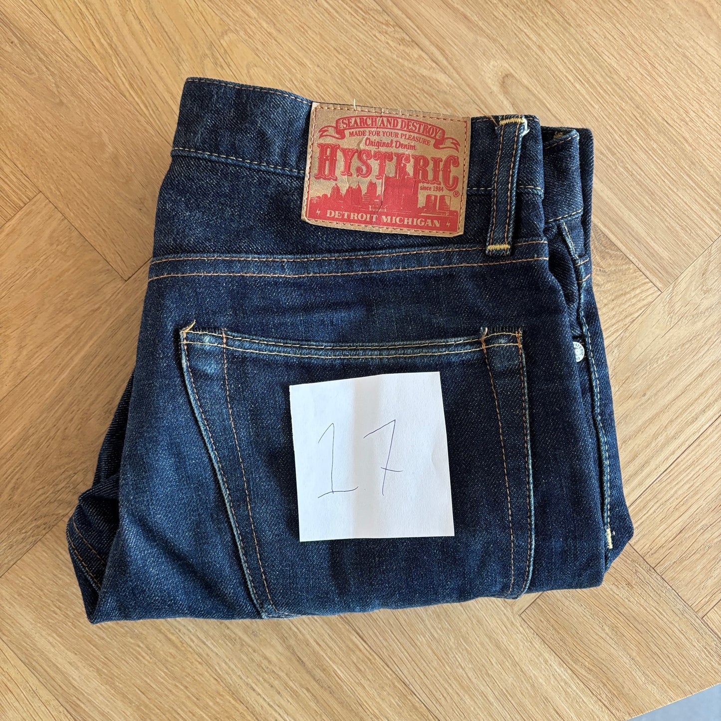 HYSTERIC GLAMOUR STUDDED SELVEDGE DENIM #17 [W30]