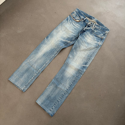 HYSTERIC GLAMOUR STUDDED SELVEDGE DENIM #8 [W30]