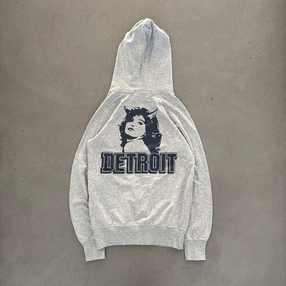 HYSTERIC GLAMOUR DETROIT ZIP-UP HOODIE GREY [S]