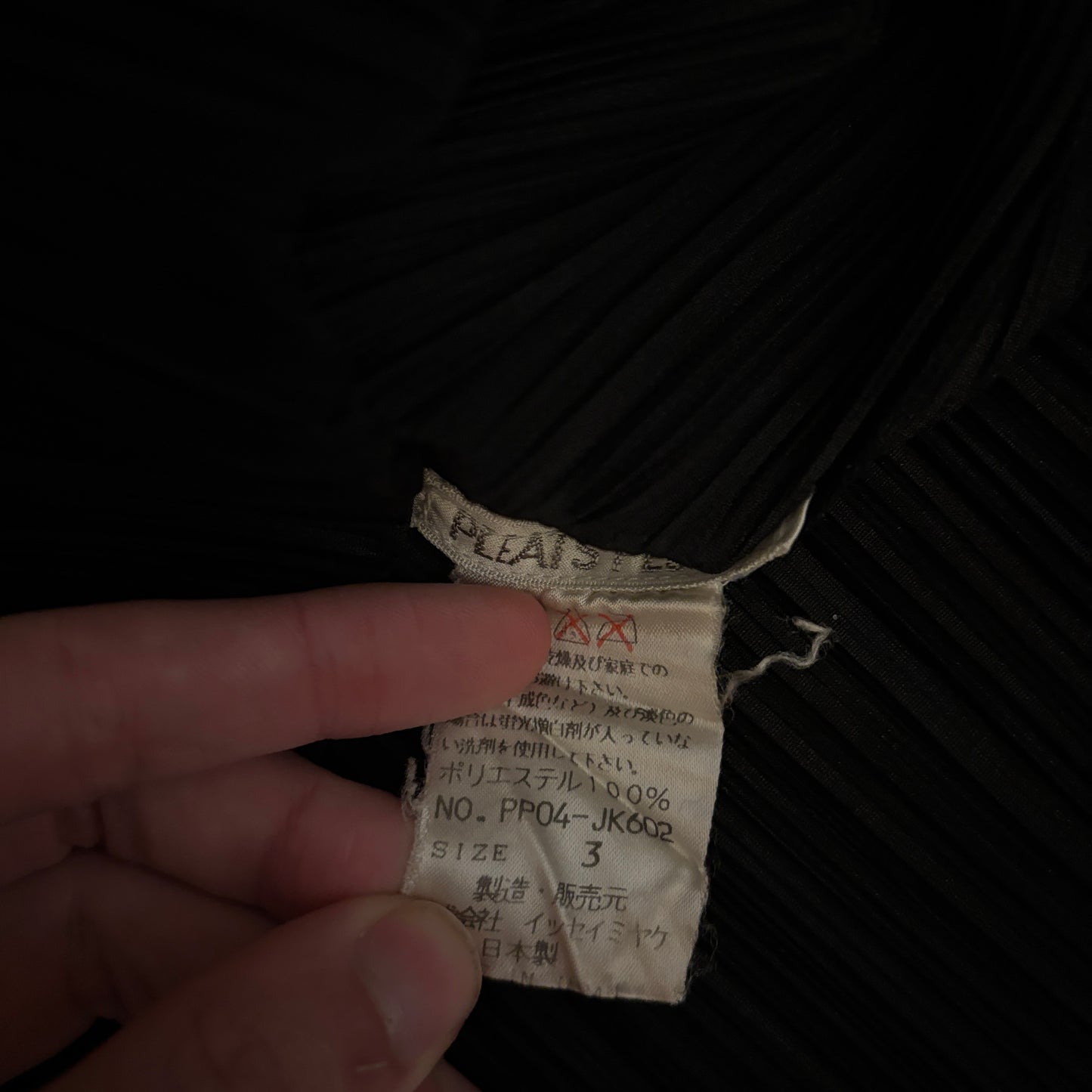 ISSEY MIYAKE PLEATS PLEASE LONGSLEEVE BLACK [M]