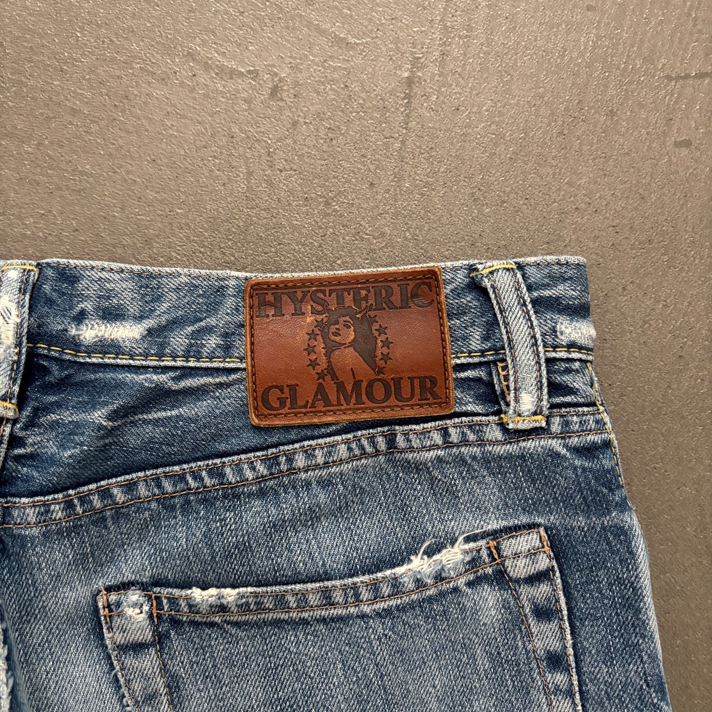 HYSTERIC GLAMOUR PEANUT STUDDED SELVEDGE DENIM #14 [W28]