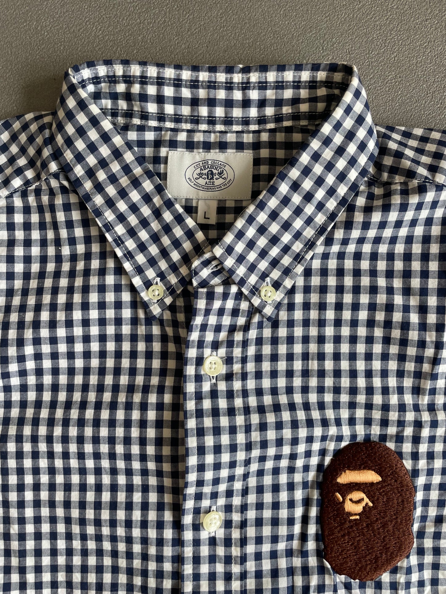 CAMICIA CON LOGO GRANDE BAPE [L]