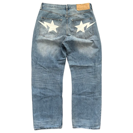 A BATHING APE BAPESTA JEANS [L]