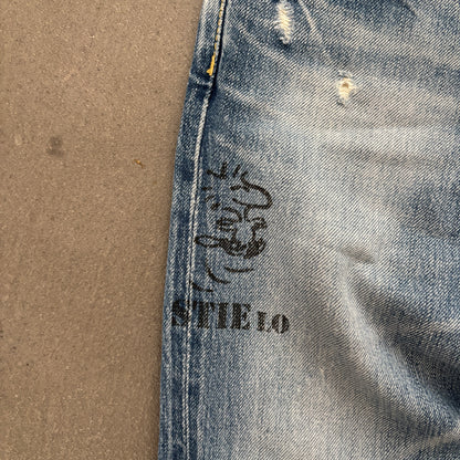 HYSTERIC GLAMOUR PEANUT STUDDED SELVEDGE DENIM #14 [W28]