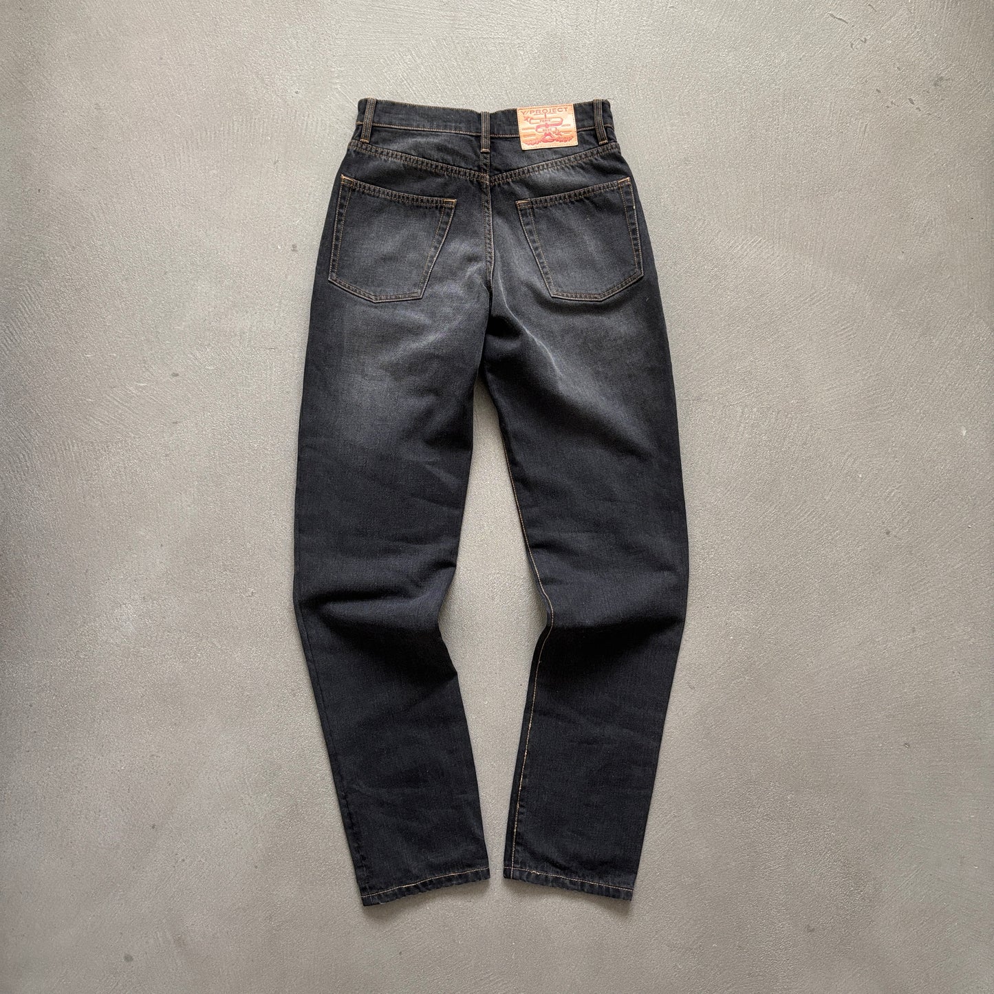 Y/PROJECT RHINESTONE JEANS BLACK [S]