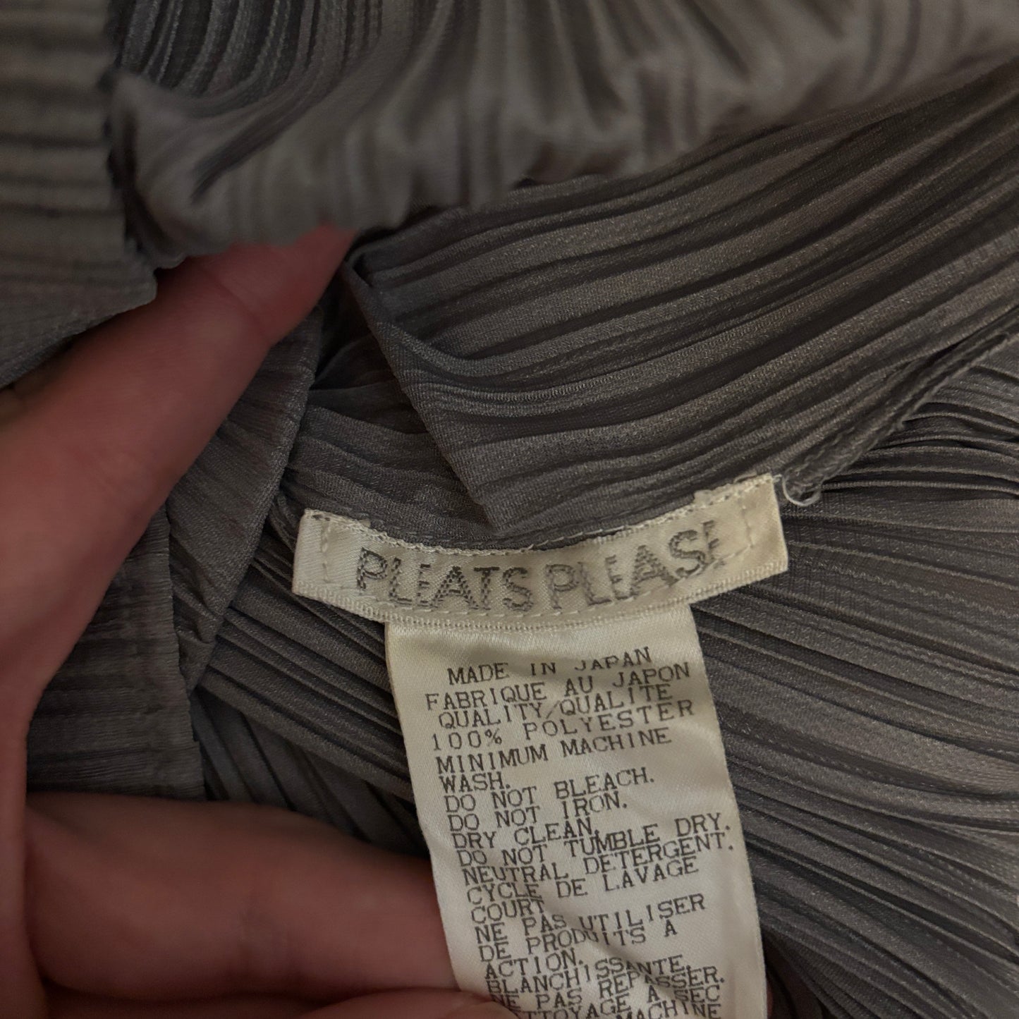 ISSEY MIYAKE PLEATS PLEASE TURTLENECK GREY [L]