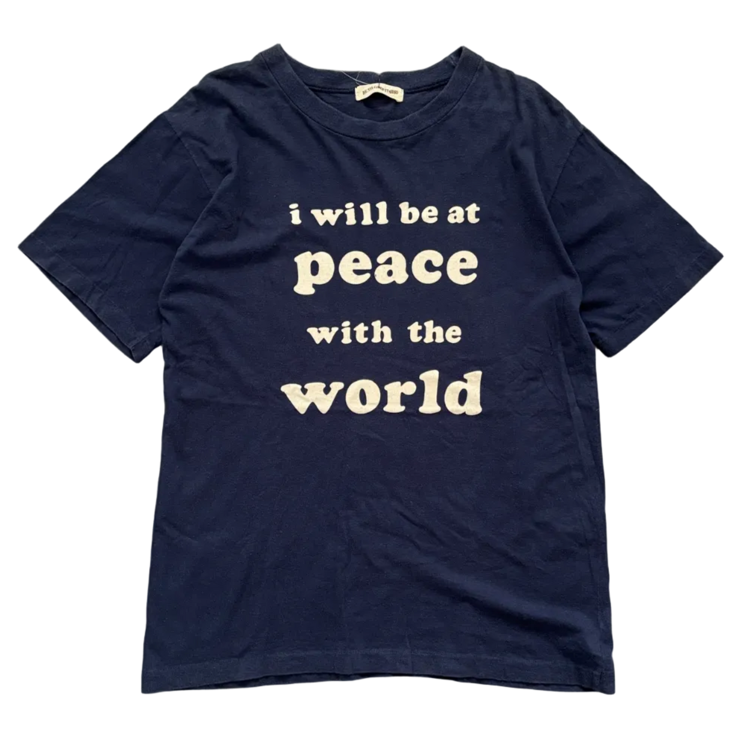 90S I WILL BE AT PEACE TEXT TEE | BETH COMB TAG [M]
