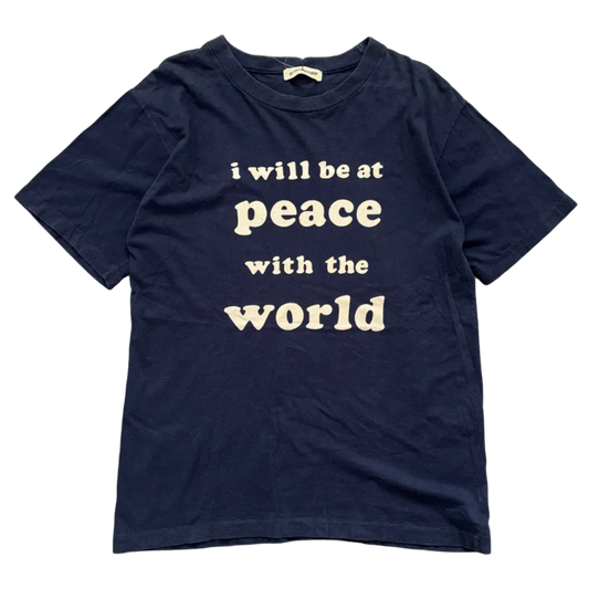 90S I WILL BE AT PEACE TEXT TEE | BETH COMB TAG [M]
