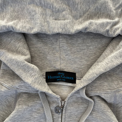 HYSTERIC GLAMOUR DETROIT ZIP-UP HOODIE GREY [S]