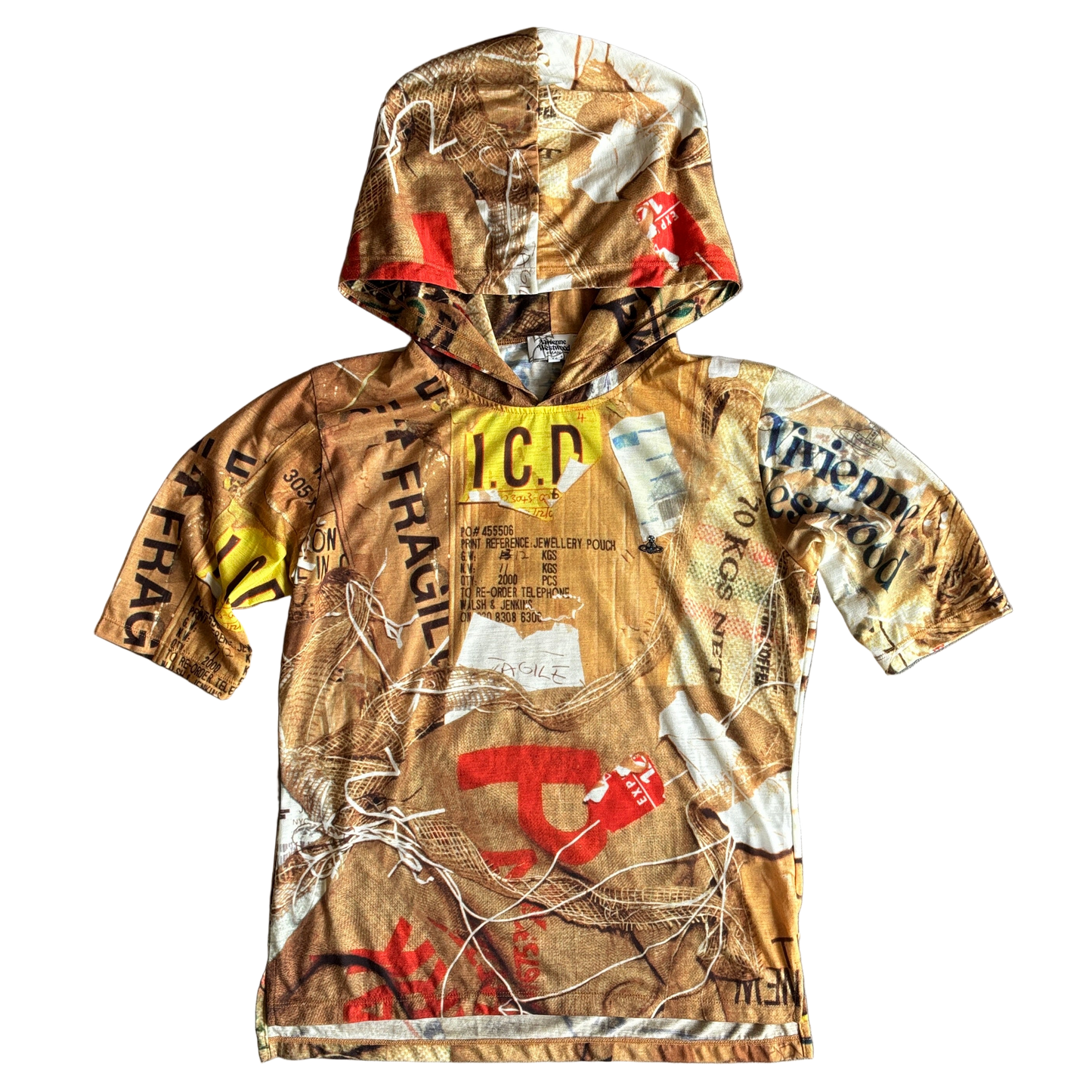 VIVIENNE WESTWOOD ALL OVER PRINT HOODIE [M]