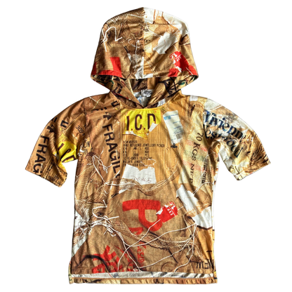 VIVIENNE WESTWOOD ALL OVER PRINT HOODIE [M]
