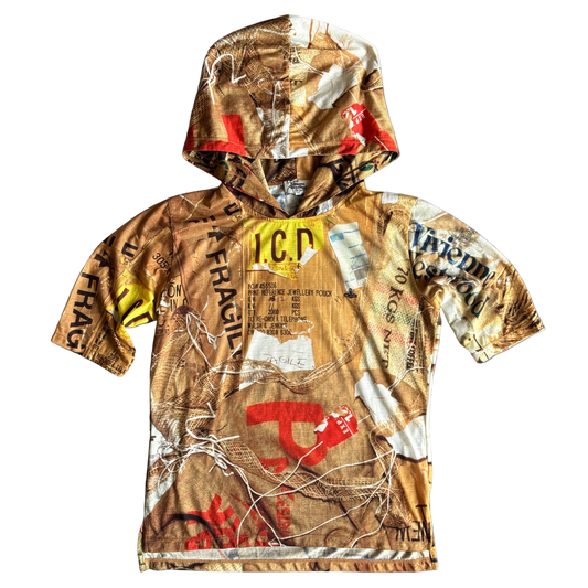 VIVIENNE WESTWOOD ALL OVER PRINT HOODIE [M]