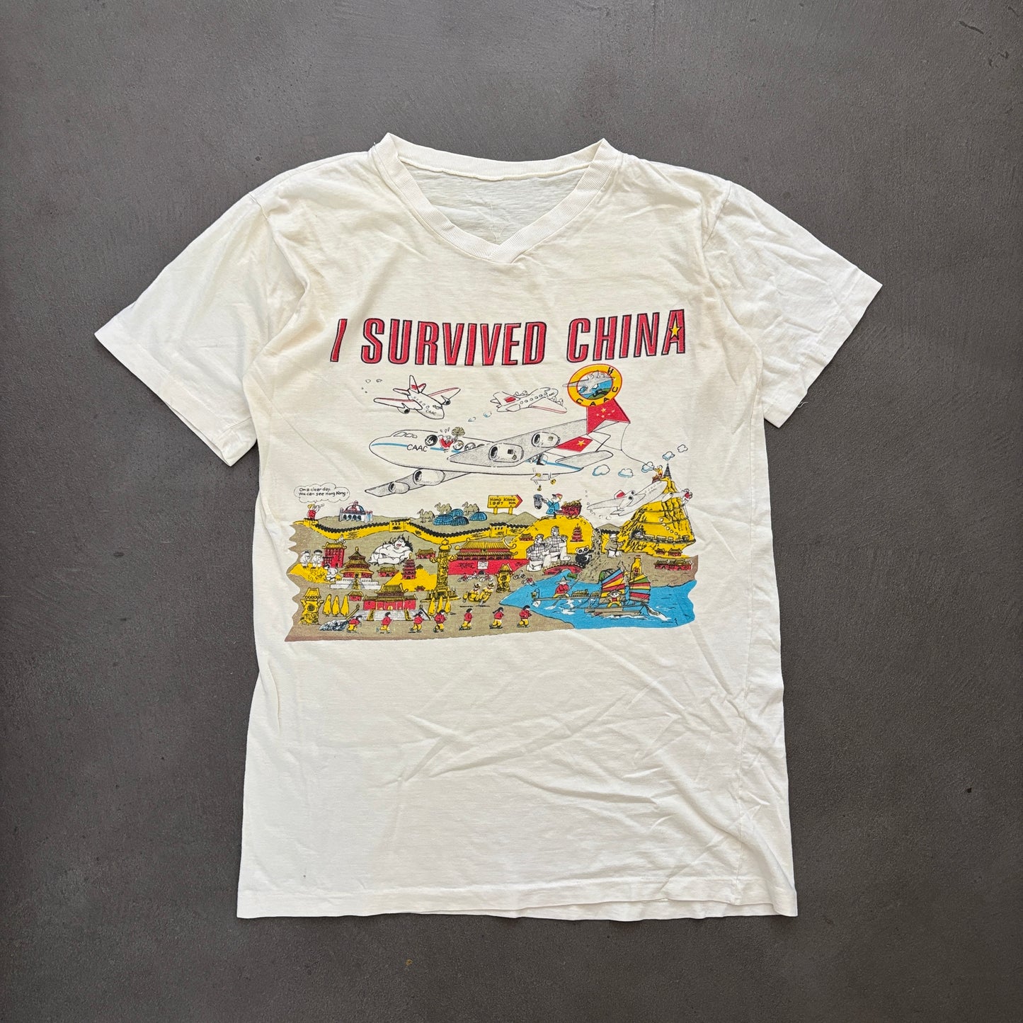 80S I SURVIVED CHINA TEE [L]