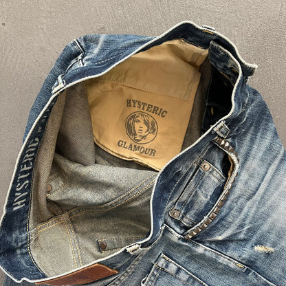 HYSTERIC GLAMOUR STUDDED SELVEDGE DENIM #37 [W31]