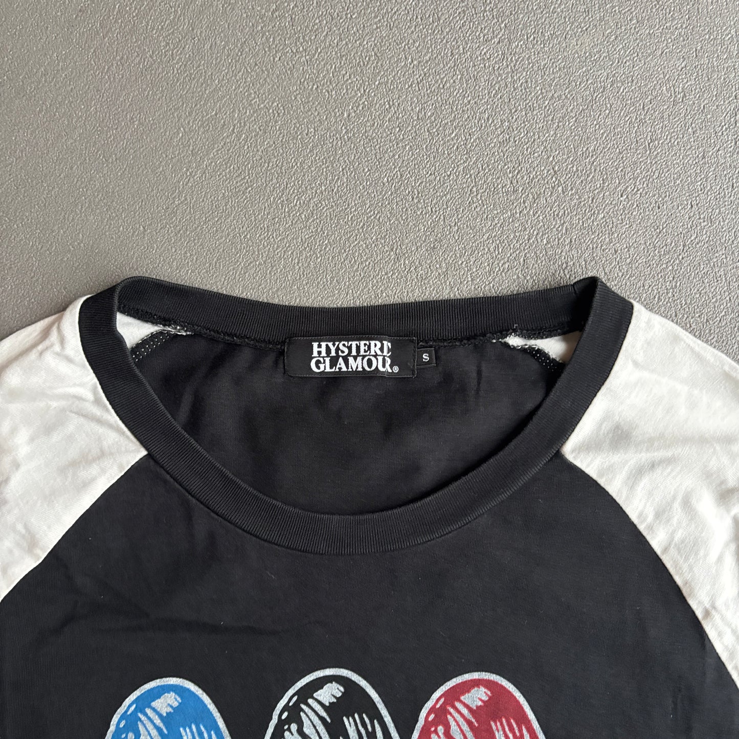 HYSTERIC GLAMOUR DONT LOOK BACK RAGLAN LONGSLEEVE [S]
