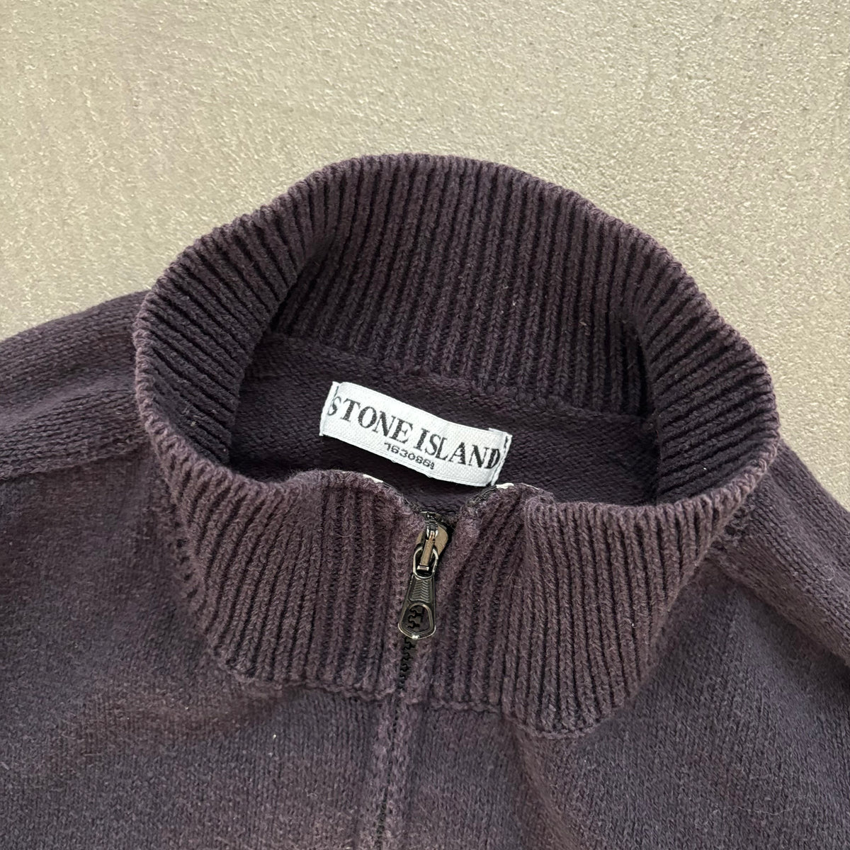 2010S STONE ISLAND ZIP-SWEATER NAVY [L]