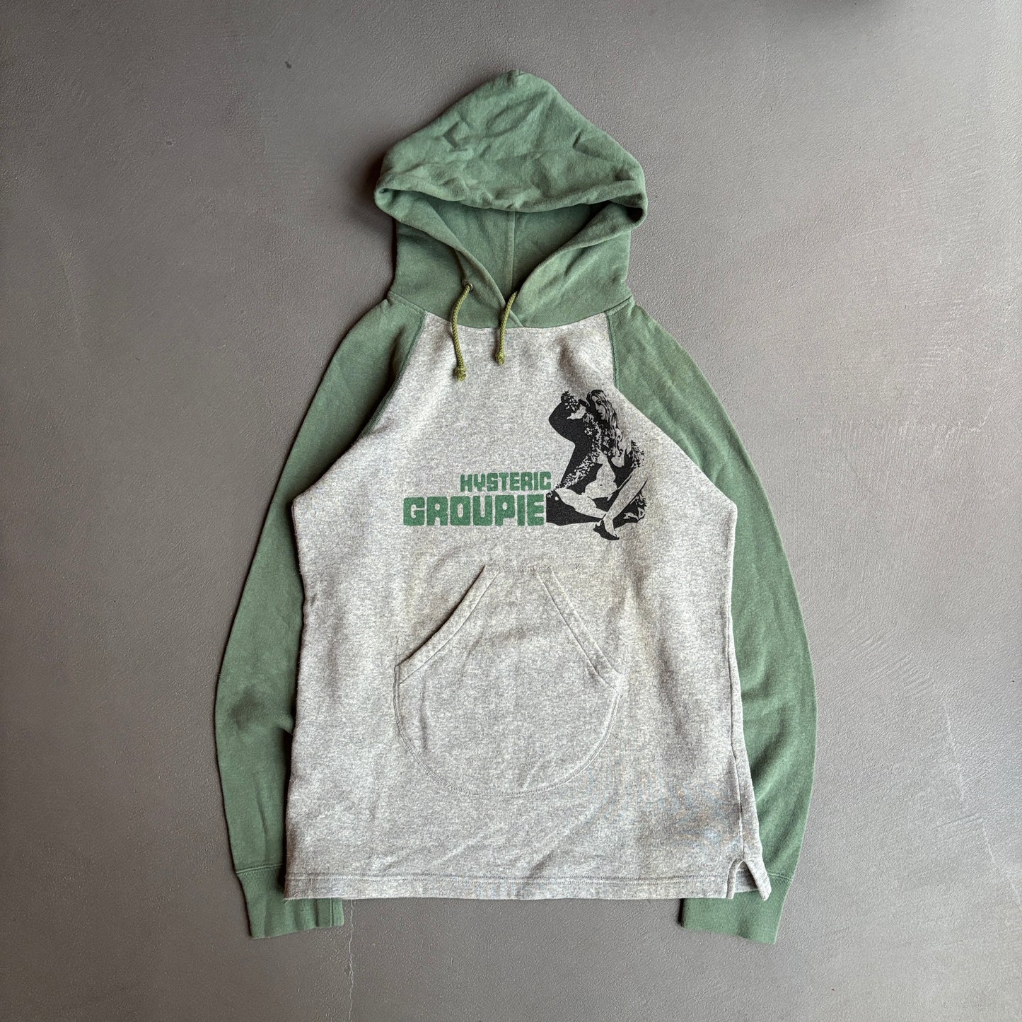 HYSTERIC GLAMOUR HYSTERIC GROUPIE HOODIE GREEN [S]