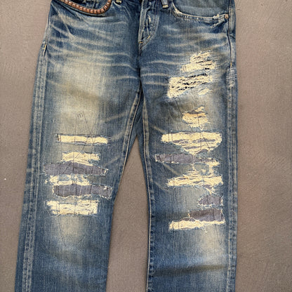 HYSTERIC GLAMOUR STUDDED REPAIRED DENIM #26 [W28]