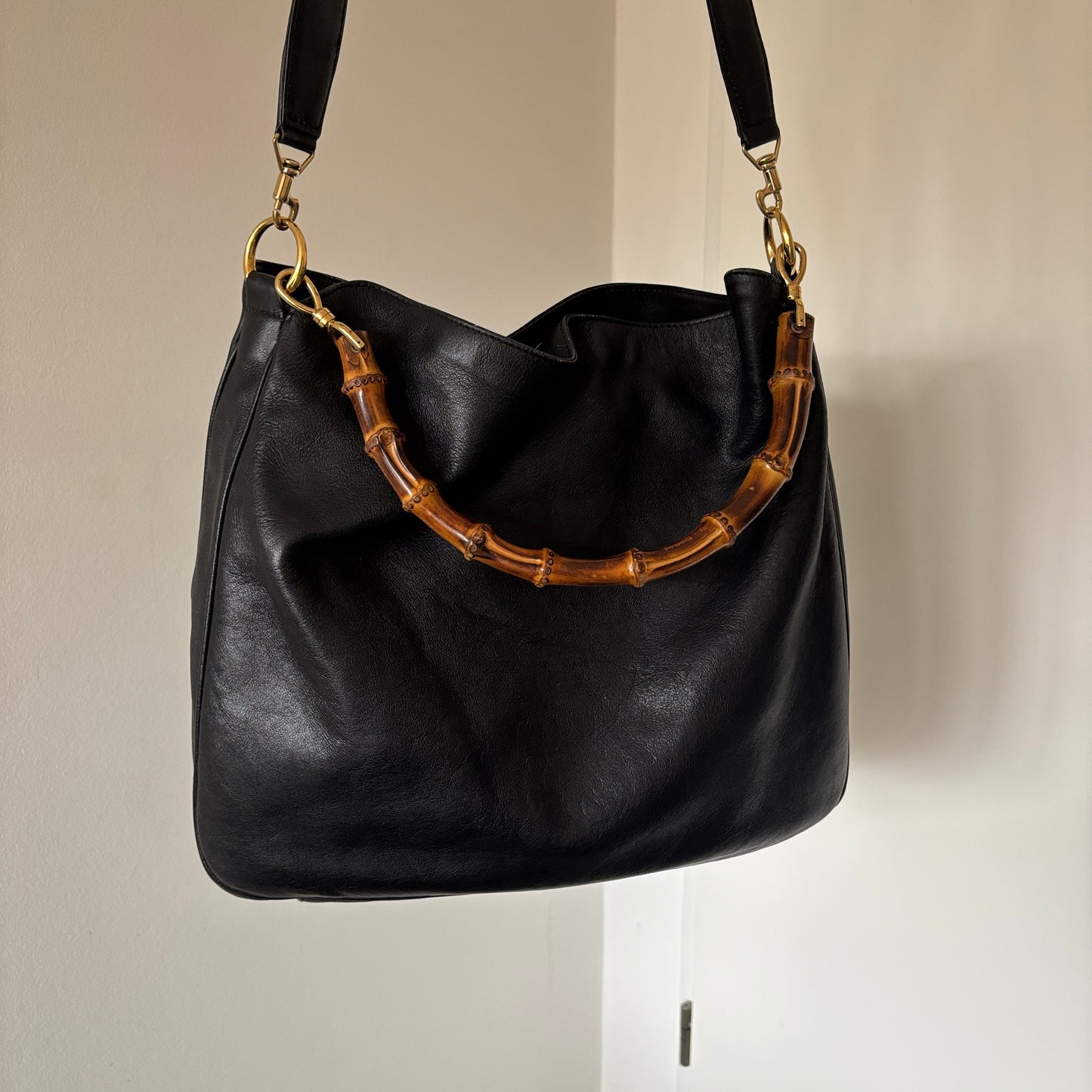 GUCCI BY TOM FORD BAMBOO LEATHER BAG