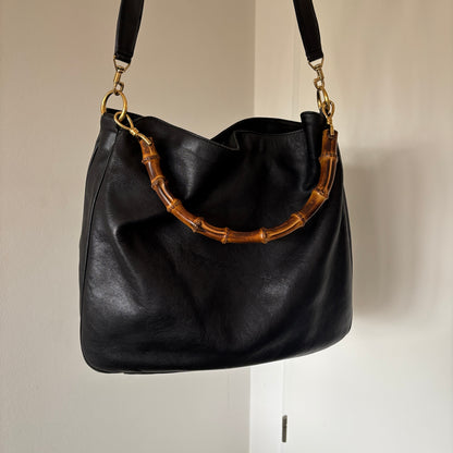GUCCI BY TOM FORD BAMBOO LEATHER BAG