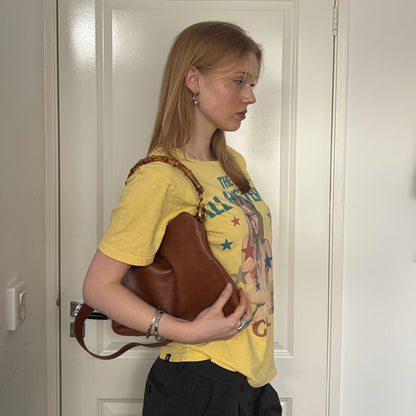 GUCCI BY TOM FORD LEATHER BAG BROWN