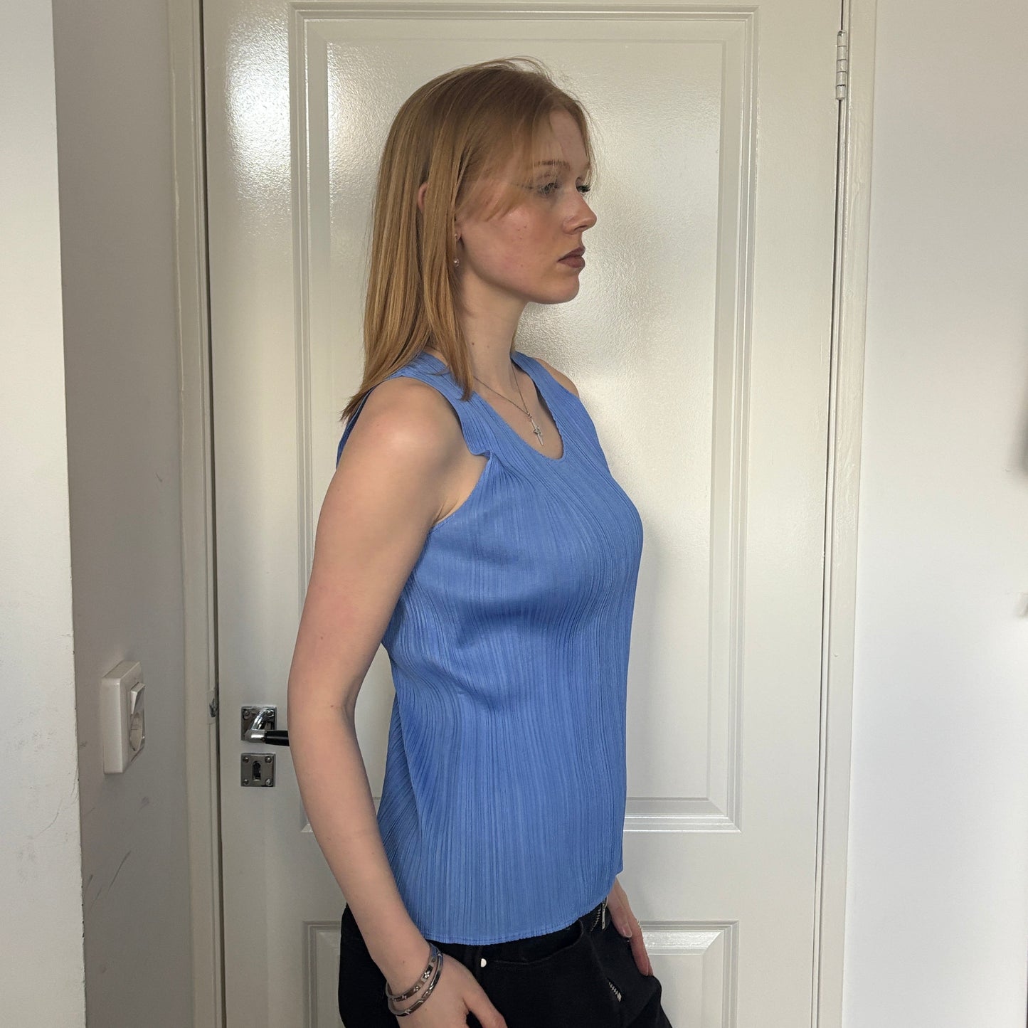 ISSEY MIYAKE PLEATS PLEASE TANKTOP BLUE [M]