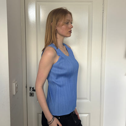 ISSEY MIYAKE PLEATS PLEASE TANKTOP BLUE [M]