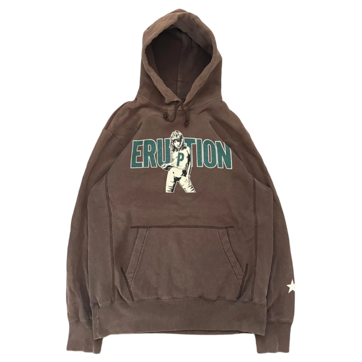 HYSTERIC GLAMOUR ERUPTION HOODIE BROWN [M]