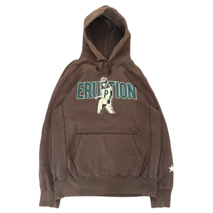 HYSTERIC GLAMOUR ERUPTION HOODIE BROWN [M]